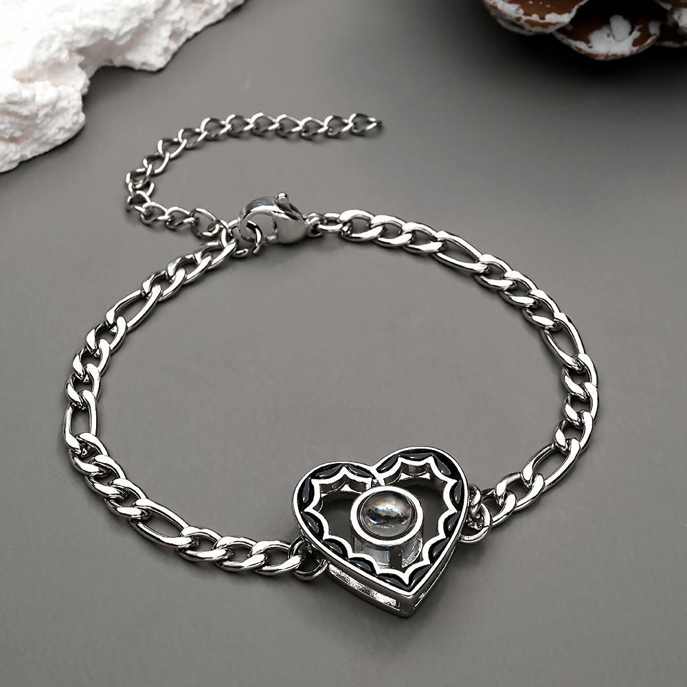 Custom Projection Bracelet Fashion Chain Retro Old Gift for Men - SantaSocks