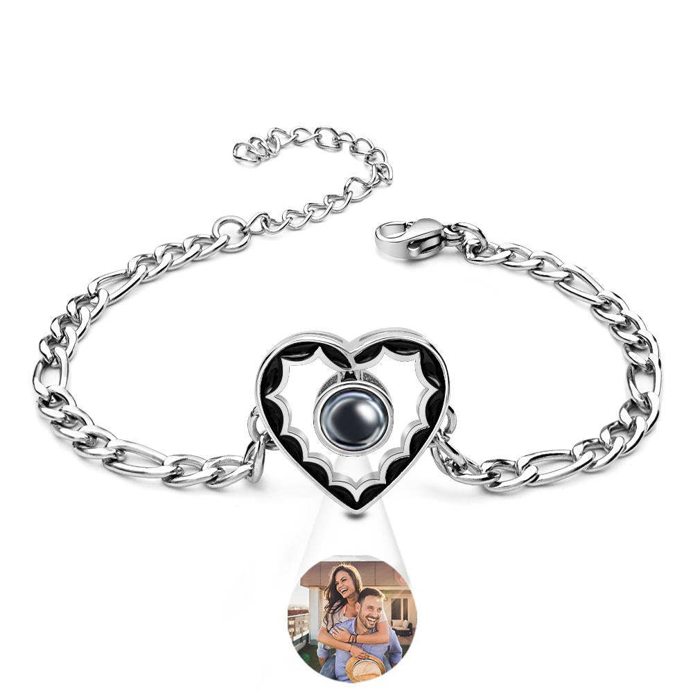 Custom Projection Bracelet Fashion Chain Retro Old Gift for Men - SantaSocks