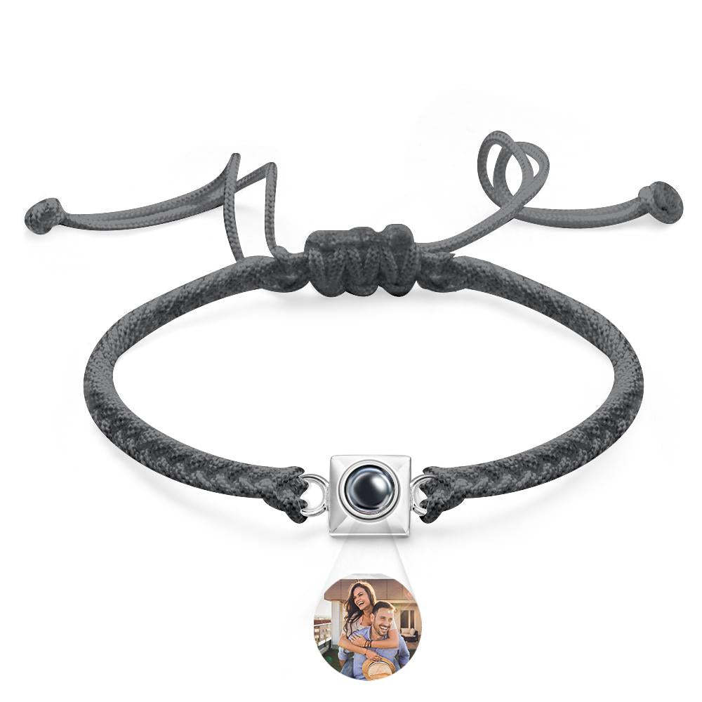 Custom Projection Bracelet Square Weave Sports Gift for Men - SantaSocks