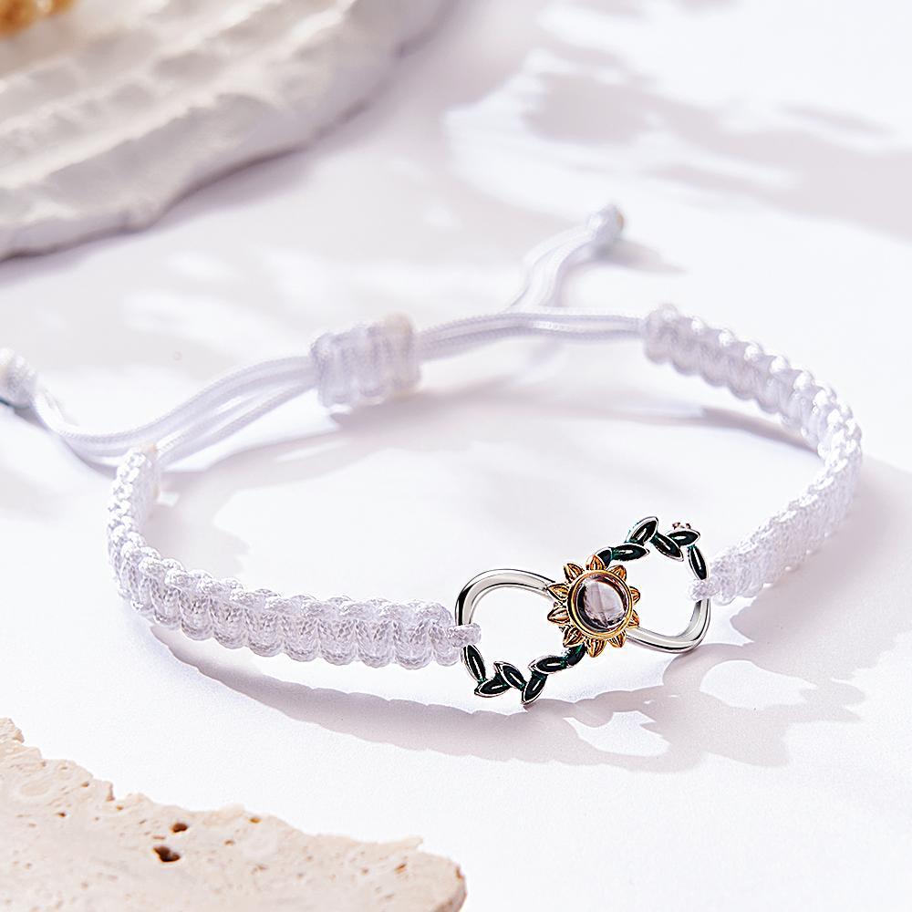 Custom Projection Bracelet Infinite Love Weave Couple Gift - SantaSocks