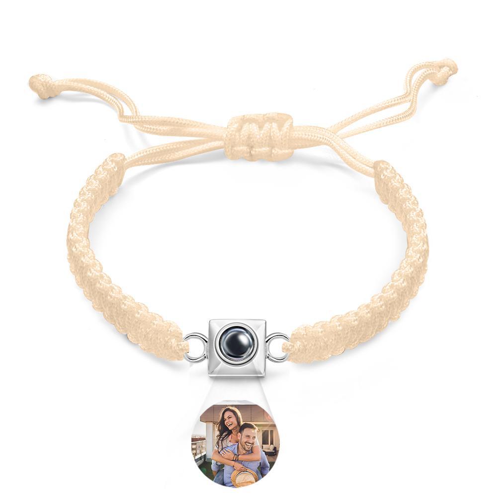 Custom Projection Bracelet Weave Fashion Gift for Men - SantaSocks