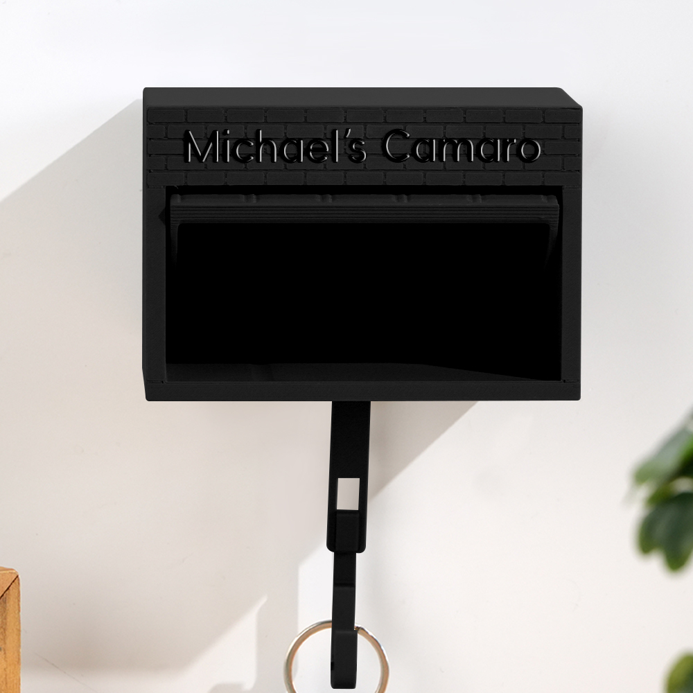 Mini Garage Key Holder for 1:64 Scale Cars Wall Mount Display Gift for Car Lovers Father's Day Gift