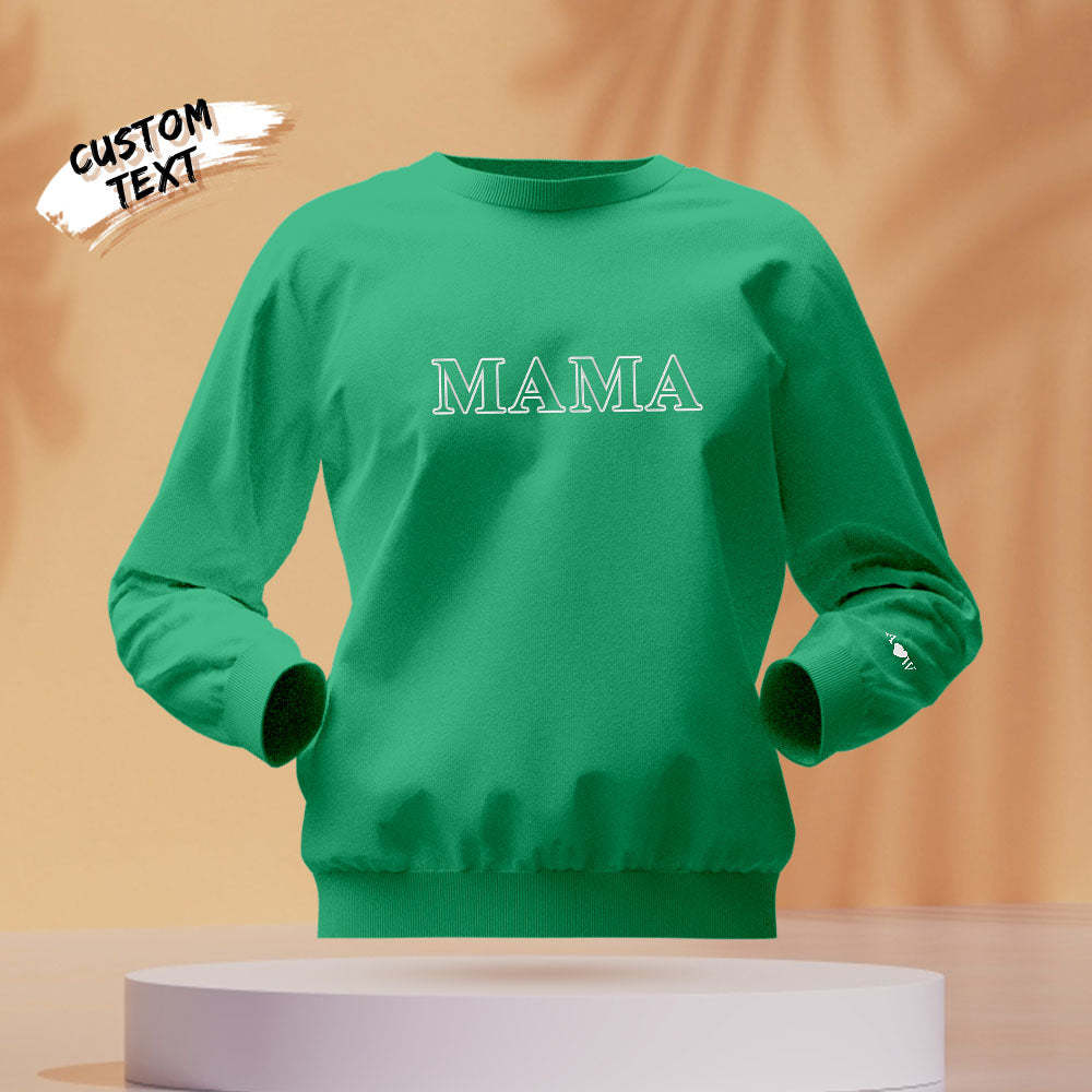 Custom Engraved Round Neck Sweater Creative Embroidery Fashion Gifts	 - MyFaceBoxerUK