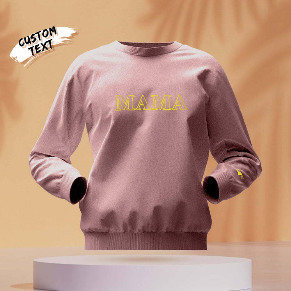Custom Engraved Round Neck Sweater Creative Embroidery Fashion Gifts	 - MyFaceBoxerUK