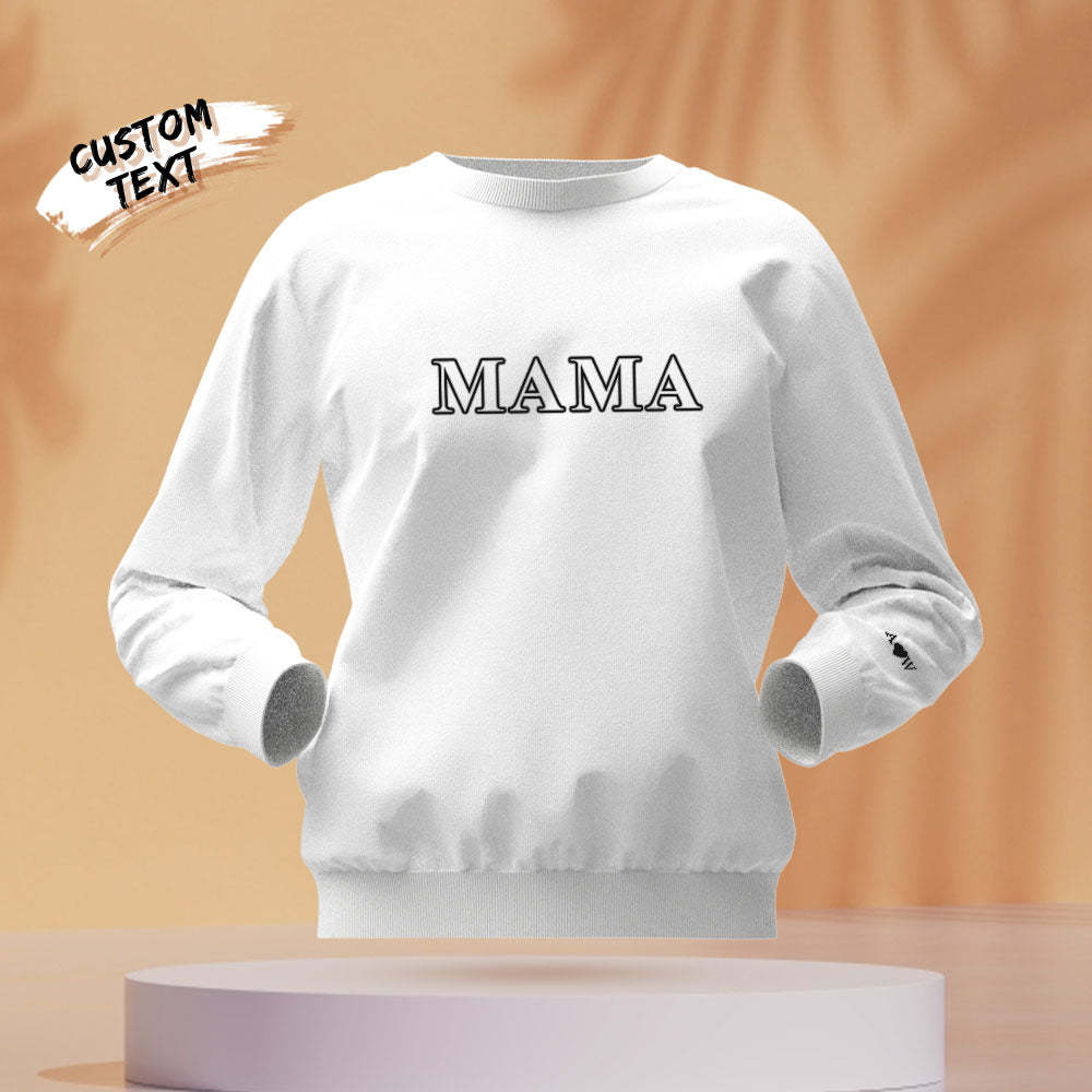 Custom Engraved Round Neck Sweater Creative Embroidery Fashion Gifts	 - MyFaceBoxerUK