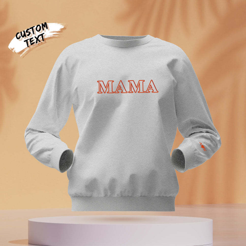 Custom Engraved Round Neck Sweater Creative Embroidery Fashion Gifts	 - MyFaceBoxerUK