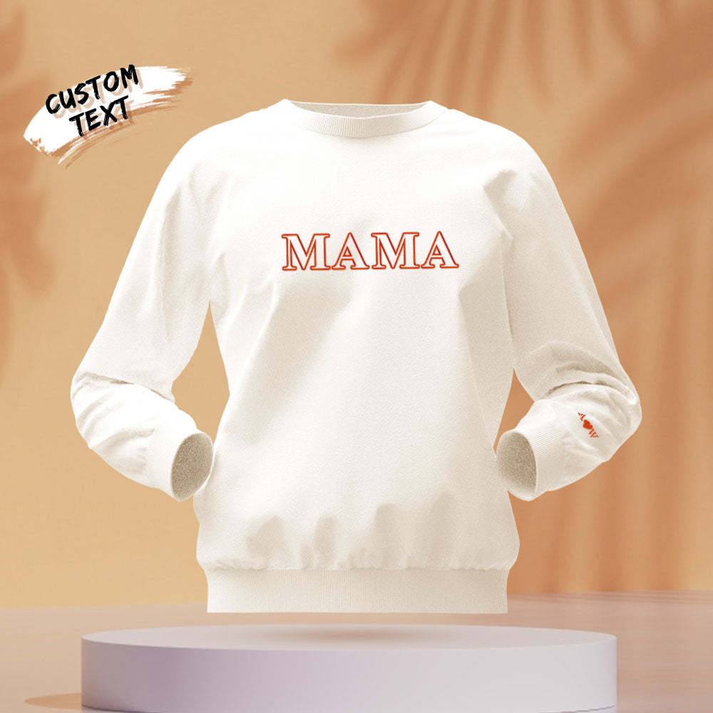 Custom Engraved Round Neck Sweater Creative Embroidery Fashion Gifts	 - MyFaceBoxerUK