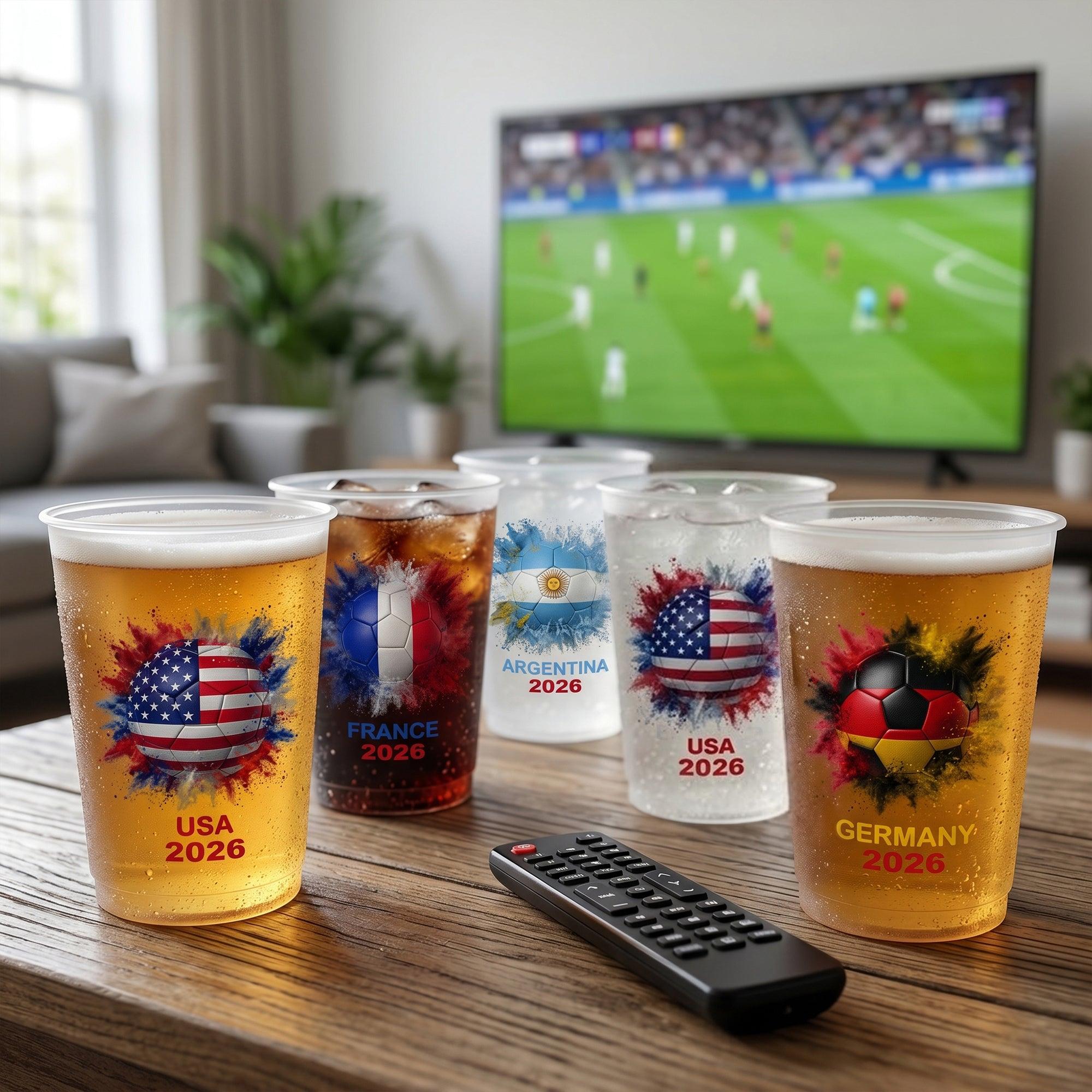 Soccer 2026 Custom Country Flags - Personalized Cups