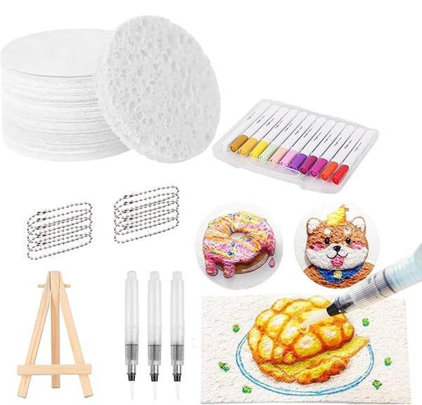EasyDIY Magic 3D Foam Texture Painting Kit Magic Puffy Paint Gift for 