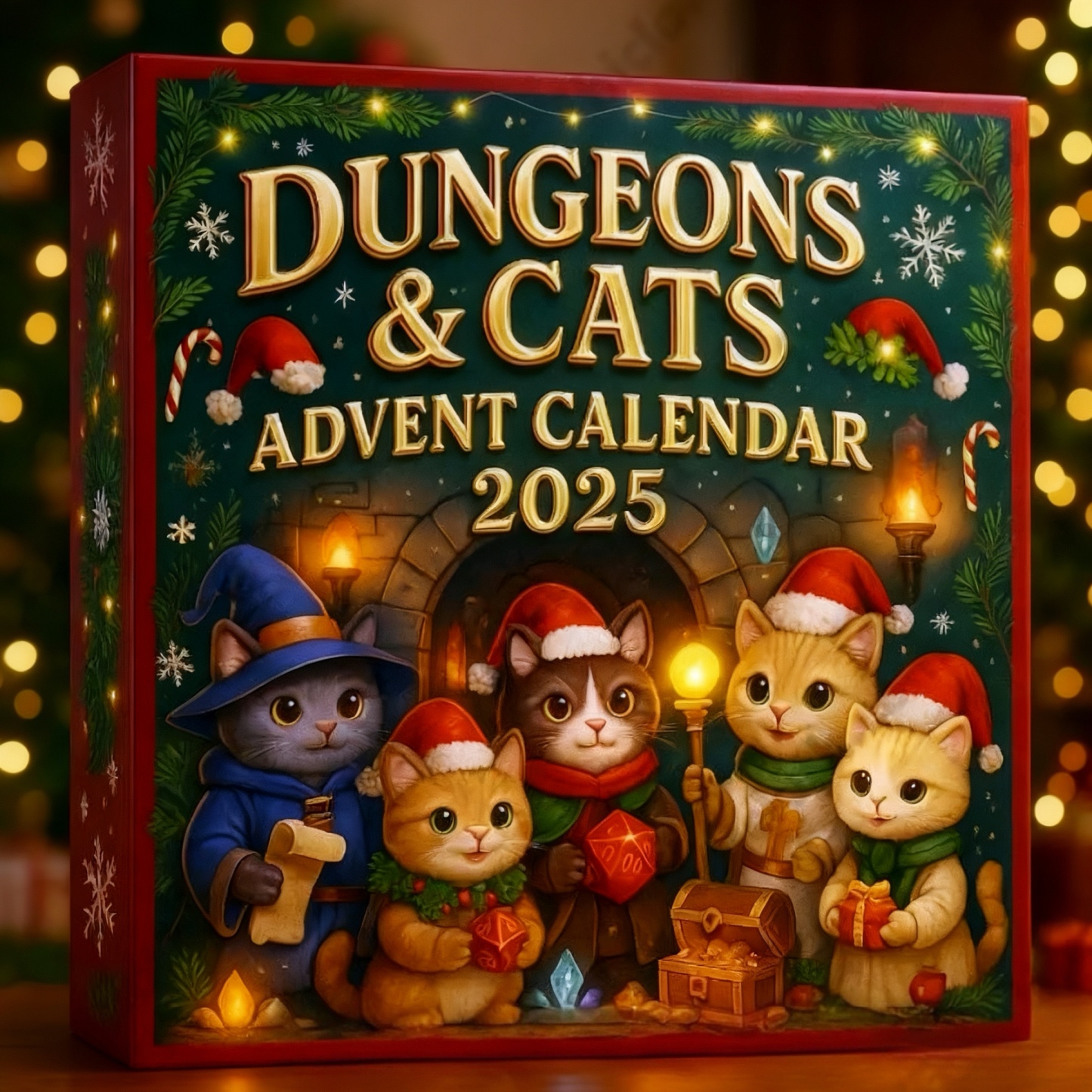 Christmas Cat Countdown Blind Box 24-Day Advent Calendar Surprise for Cat Lovers Cute Kitty Gift Box 2025 - Bestchristmasgifts