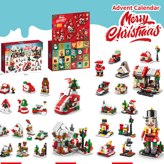 Flower Bouquet Advent Calendar Building Blocks – Christmas Countdown Blind Box