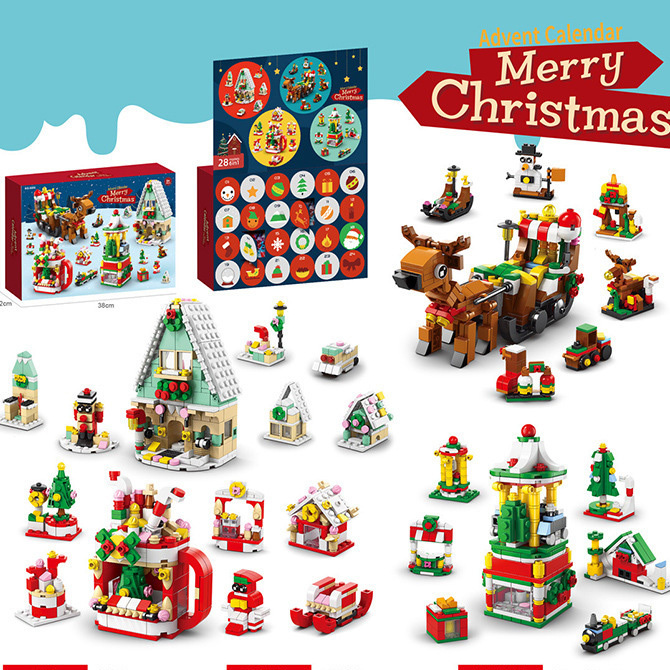 Flower Bouquet Advent Calendar Building Blocks – Christmas Countdown Blind Box