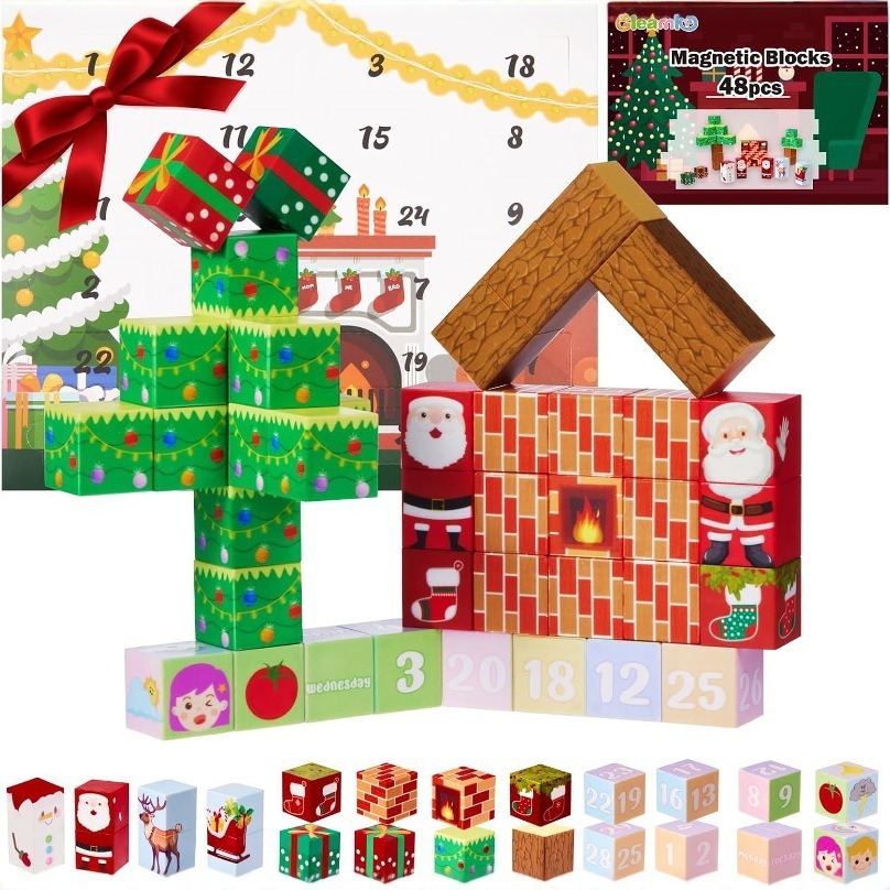 Flower Bouquet Advent Calendar Building Blocks – Christmas Countdown Blind Box