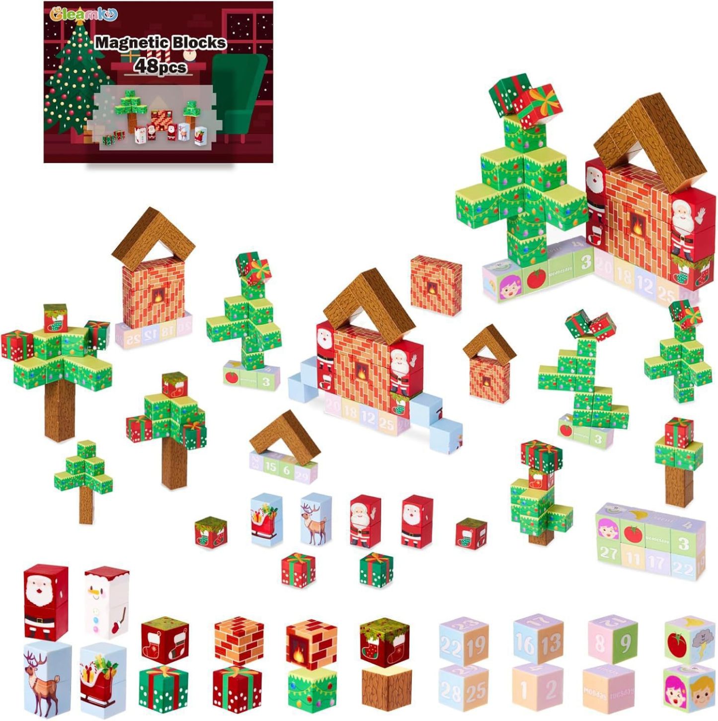 Flower Bouquet Advent Calendar Building Blocks – Christmas Countdown Blind Box
