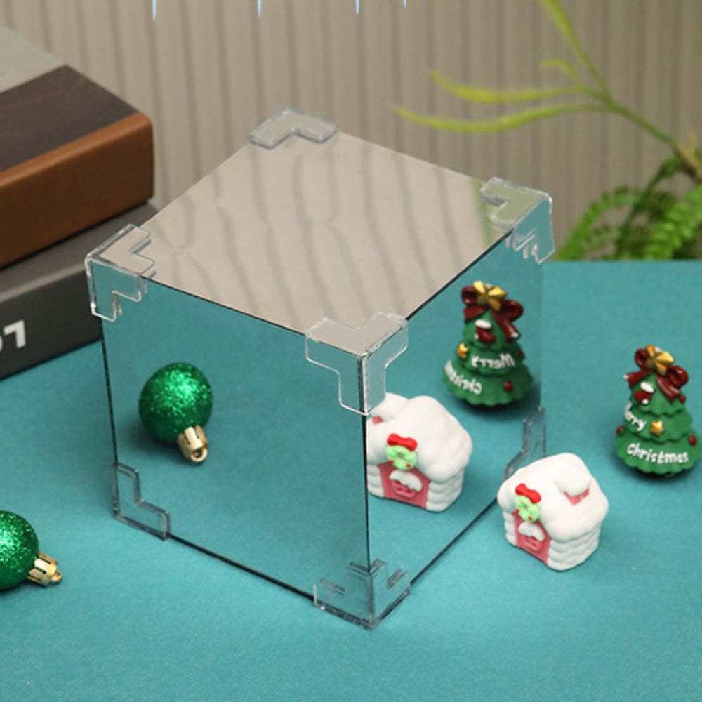 DIY Christmas Night Light Mirror and LED Lamp DIY Material Kit for Xmas Table Decor - Bestchristmasgifts