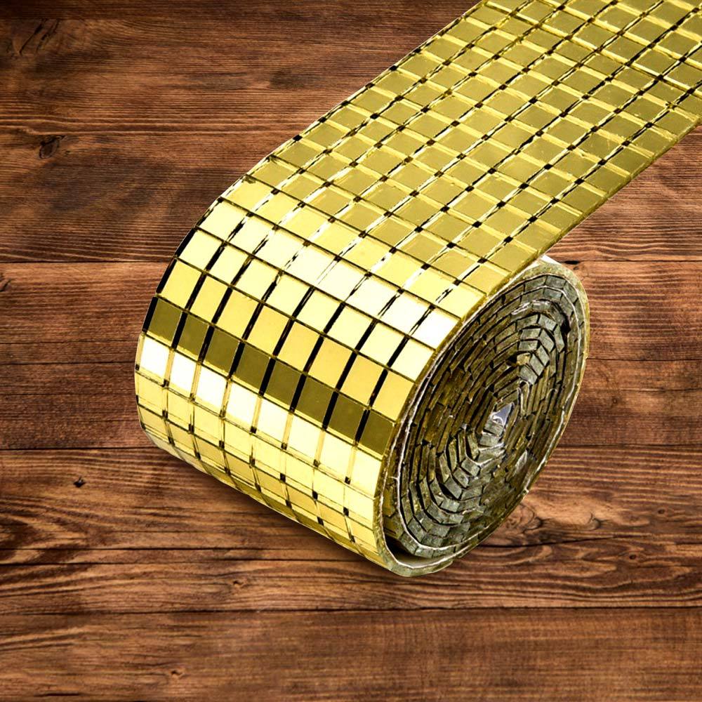 Self Adhesive Mosaic Tiles Square Glass for DIY Craft Decoration Interior Decorations - photomoonlamp