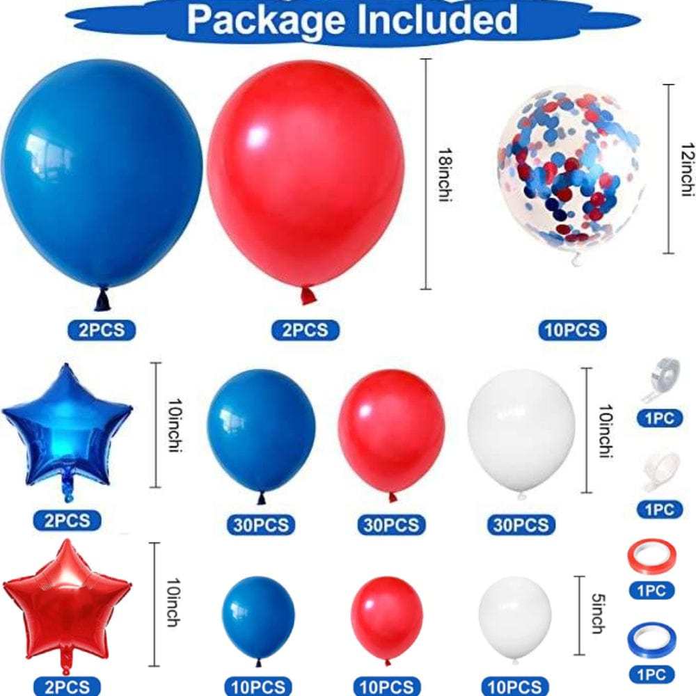 4th of July Foil Balloons Kits Patriotic Independence Day Balloons Party Supplies - Bestchristmasgifts