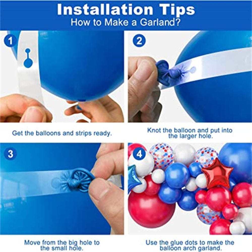 4th of July Foil Balloons Kits Patriotic Independence Day Balloons Party Supplies - Bestchristmasgifts