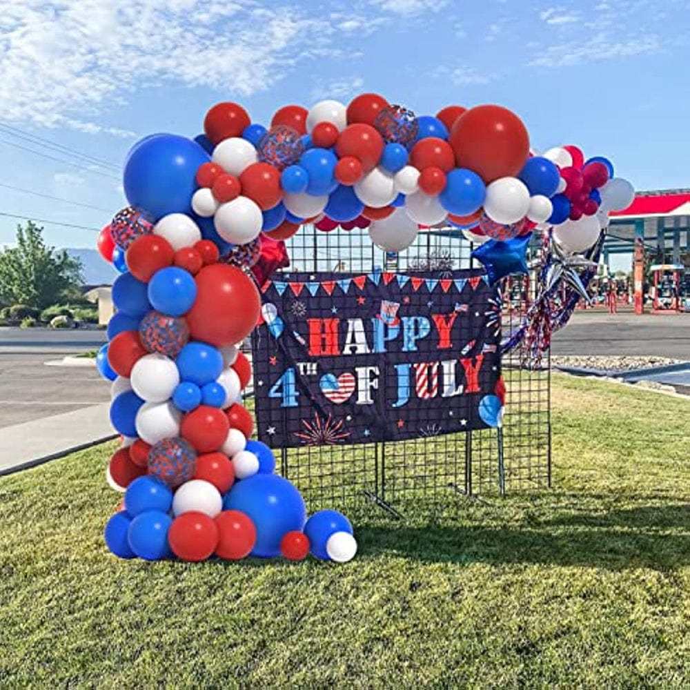 4th of July Latex Balloons Kits Patriotic Independence Day Balloons Party Supplies - Bestchristmasgifts
