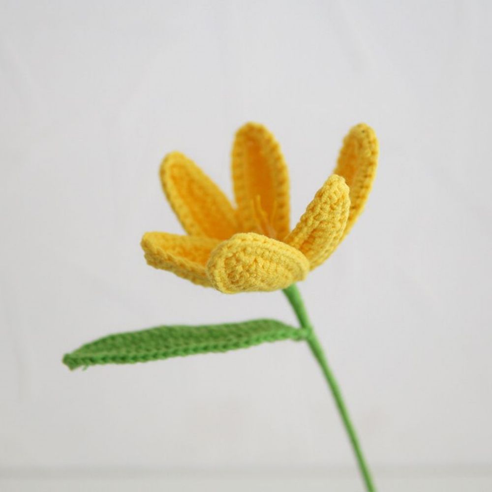 1pc Handmade Knitted Flower Blooming Tulip Crochet Flower Gift for Her - Bestchristmasgifts