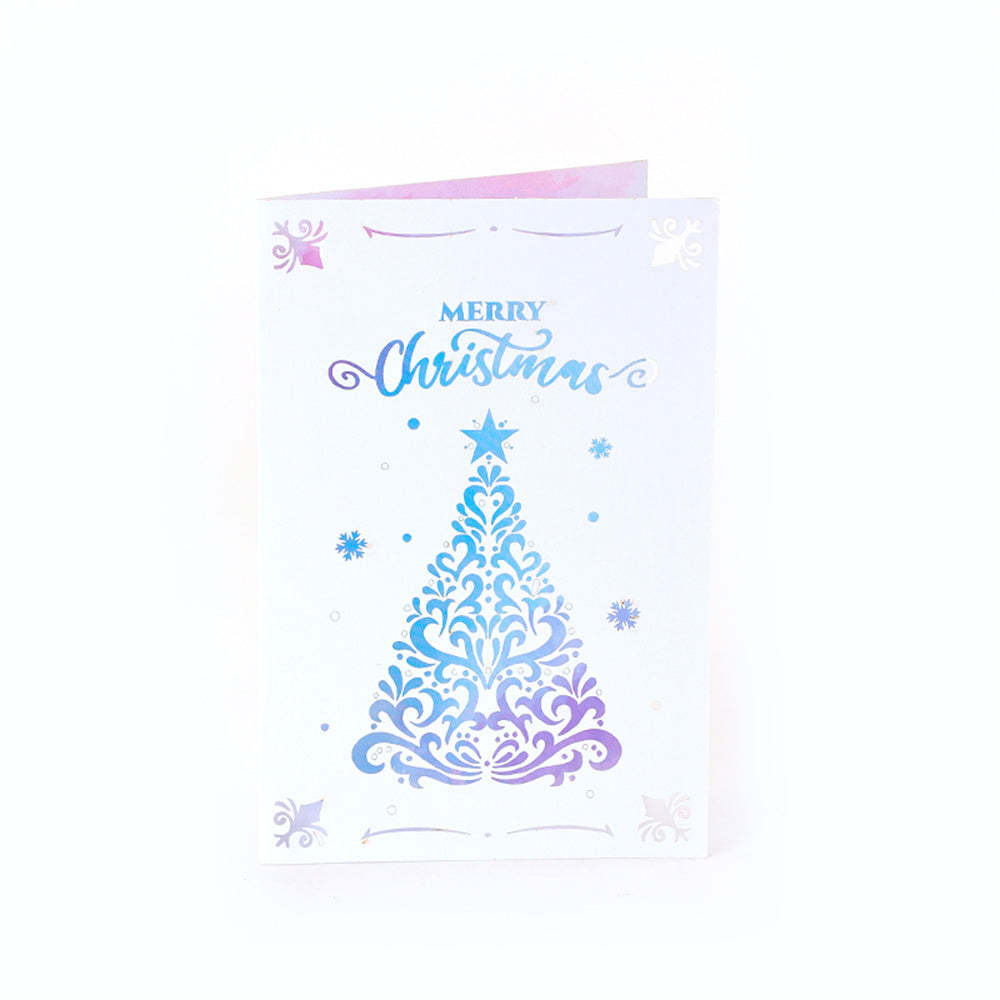 Christmas 3D Pop Up Card Hollow Christmas Greeting Card - Bestchristmasgifts