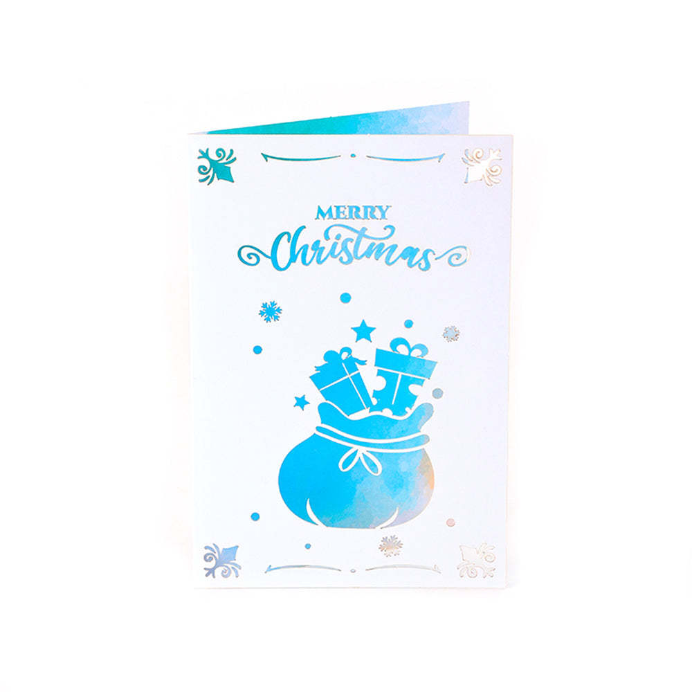 Christmas 3D Pop Up Card Hollow Christmas Greeting Card - Bestchristmasgifts