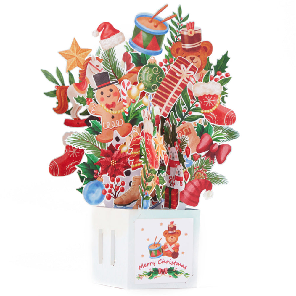 Christmas 3D Pop Up Card Christmas Gift Tree Box Greeting Card - Bestchristmasgifts
