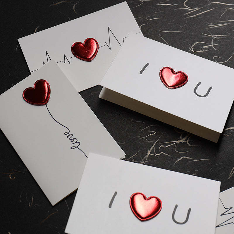 Love Greeting Card Three-dimensional Heartbeat Creative Card - Bestchristmasgifts