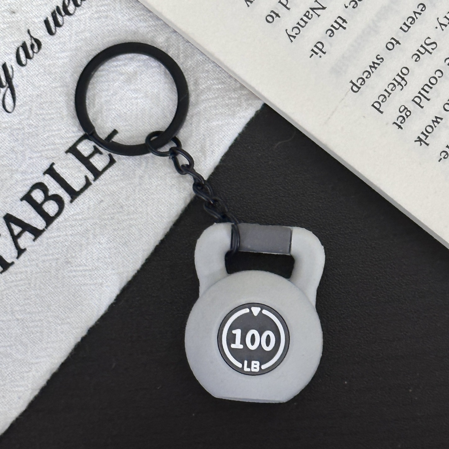 Bell Kettle Keychain Fitness Keychain Accessories Equipment Pendant Metal Mini Keychain