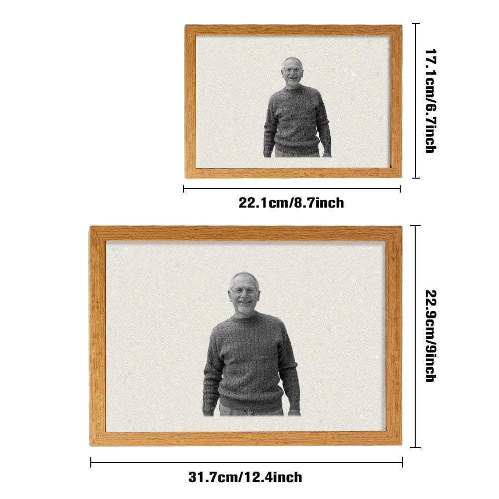 Personalized Custom Miracle Night Light Painting In Memory of A Loved One Who Has Passed Away Memory Ornament Father's Day Gift