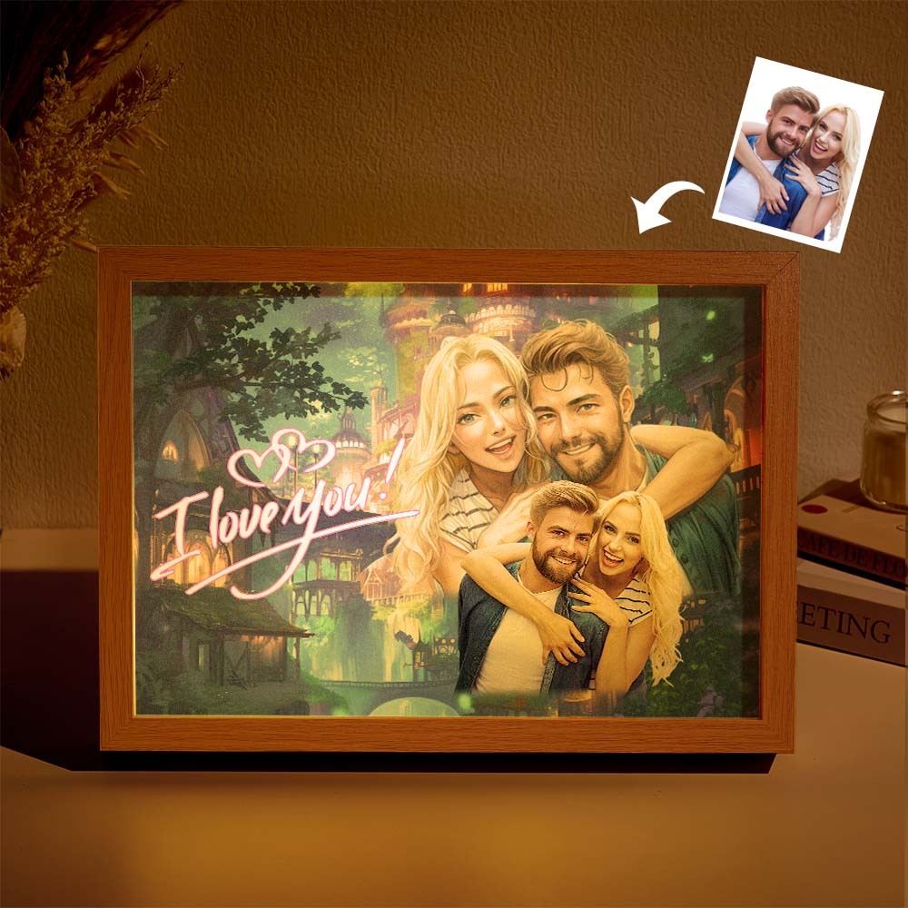 Personalized Custom Miracle Night Light Painting In Memory of A Loved One Who Has Passed Away Memory Ornament Father's Day Gift