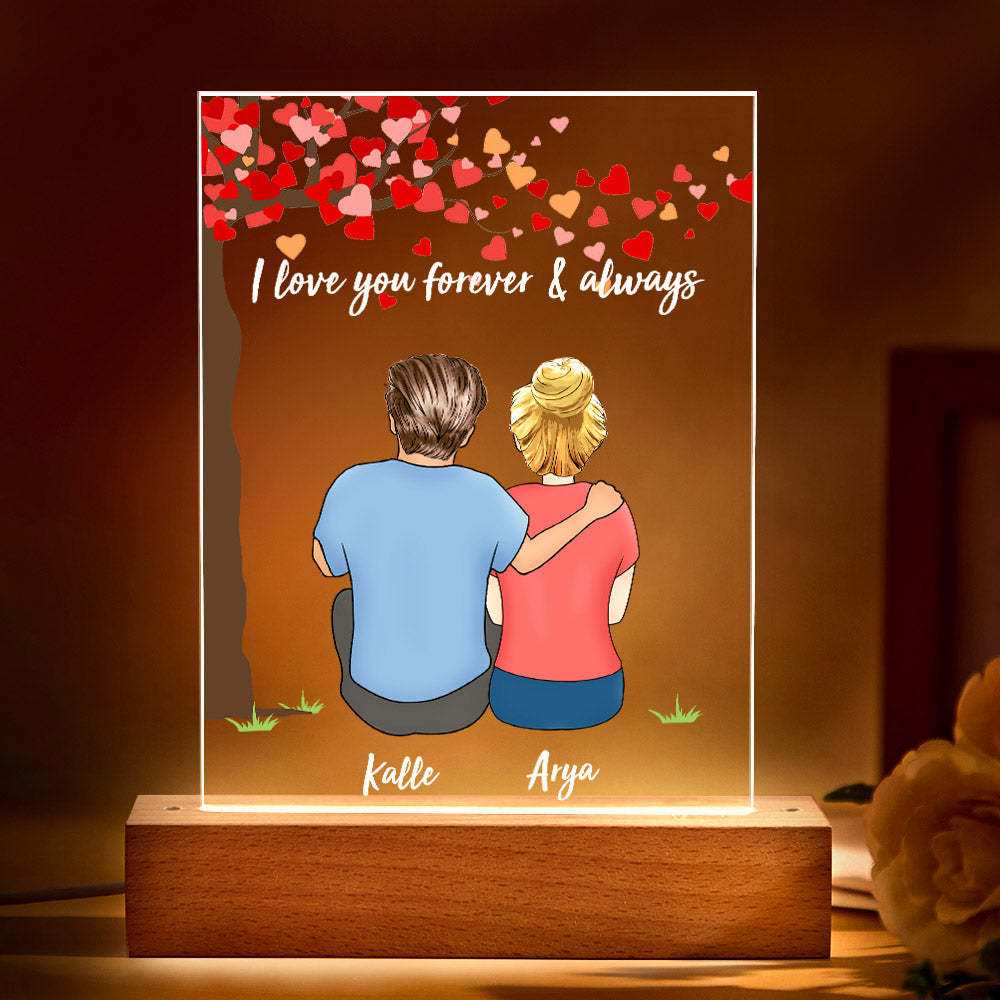 Personalized Card/Plaque/Night Light Custom Couple Gifts Valentine's Day/Anniversary Gifts - Bestchristmasgifts