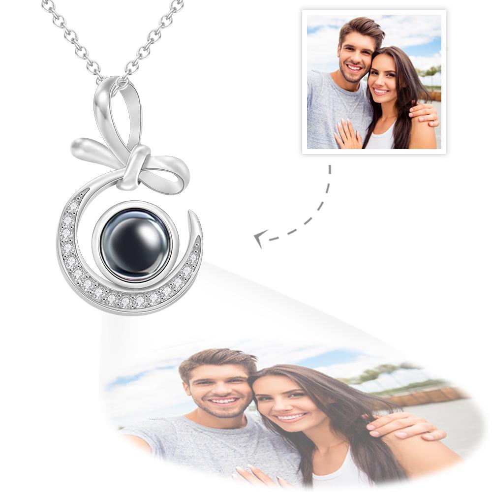 Custom Projection Necklace Unique Design Couple Gifts - Bestchristmasgifts