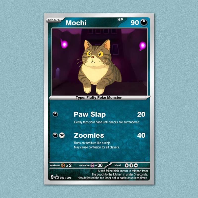 Custom POKE Card Portrait from Photo - Personalized Anime Poster - Fathers Day Gift- Funny Cartoon Card