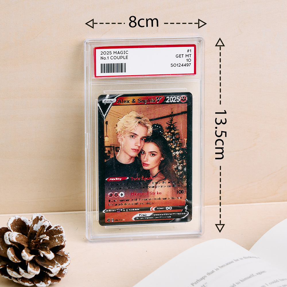 Custom Couple Anime Magic Lenticular Pokecard Unique Gift for Couples