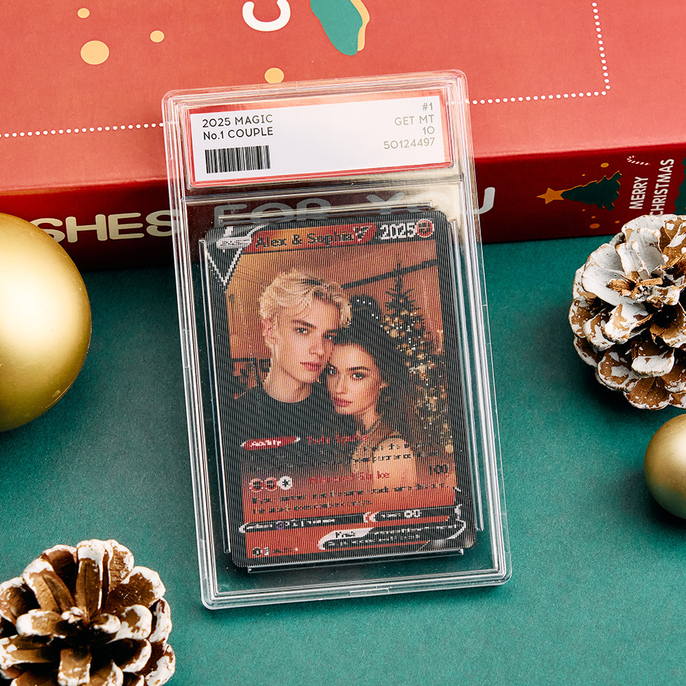 Custom Couple Anime Magic Lenticular Pokecard Unique Gift for Couples