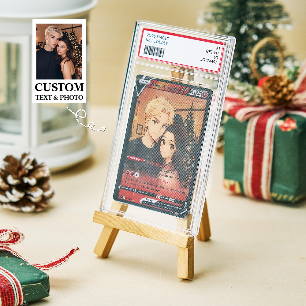 Custom Couple Anime Magic Lenticular Pokecard Unique Gift for Couples