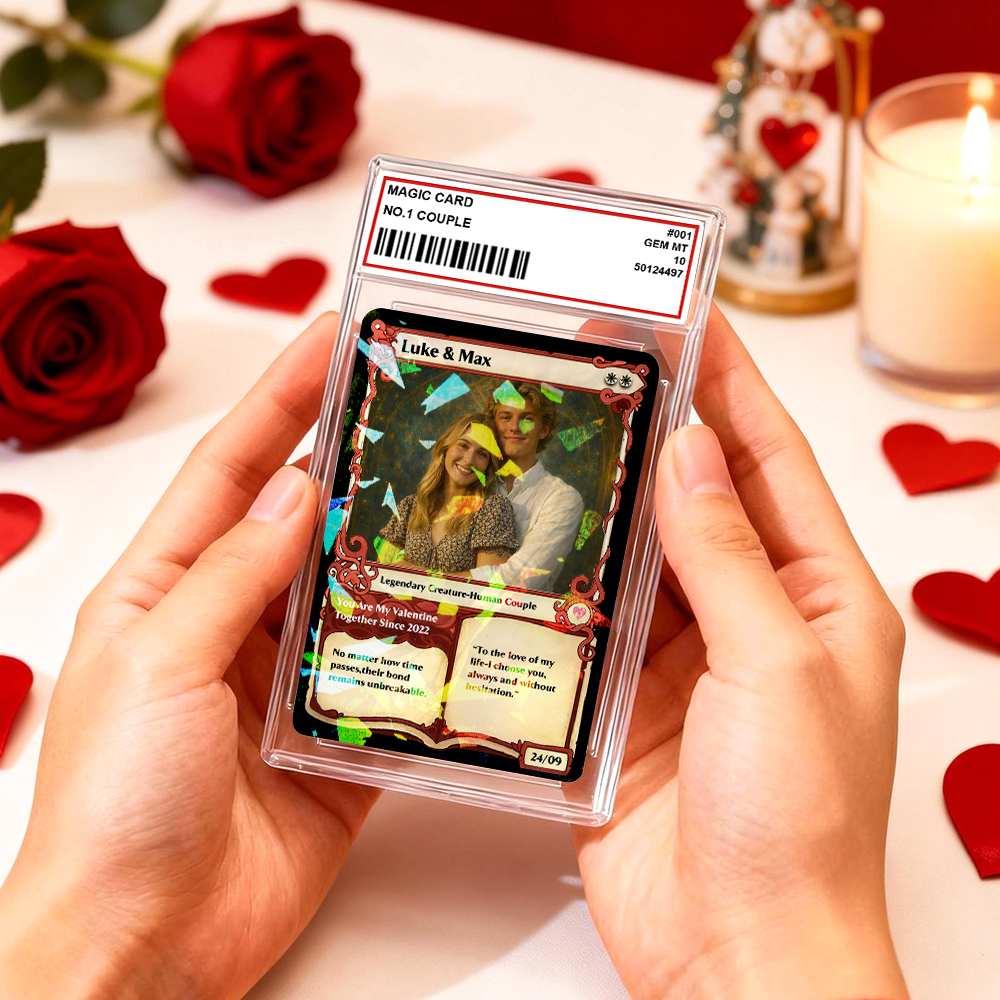 Custom MTG Anime Card Personalized Magic Card Fantasy Game Anime Card Valentine's Day Gift for Couple