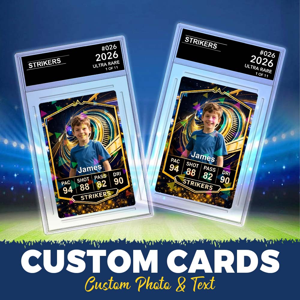 Custom Football Player Trading Card Plaque – Personalized Kids Sports Card Display, Acrylic Slab Gift for Boys - Bestchristmasgifts