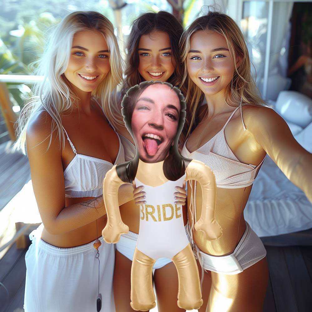 Personalized Bride Swimming Blow Up Dolls Funny Bridal Bachelorette Gifts for Her - Giftlab