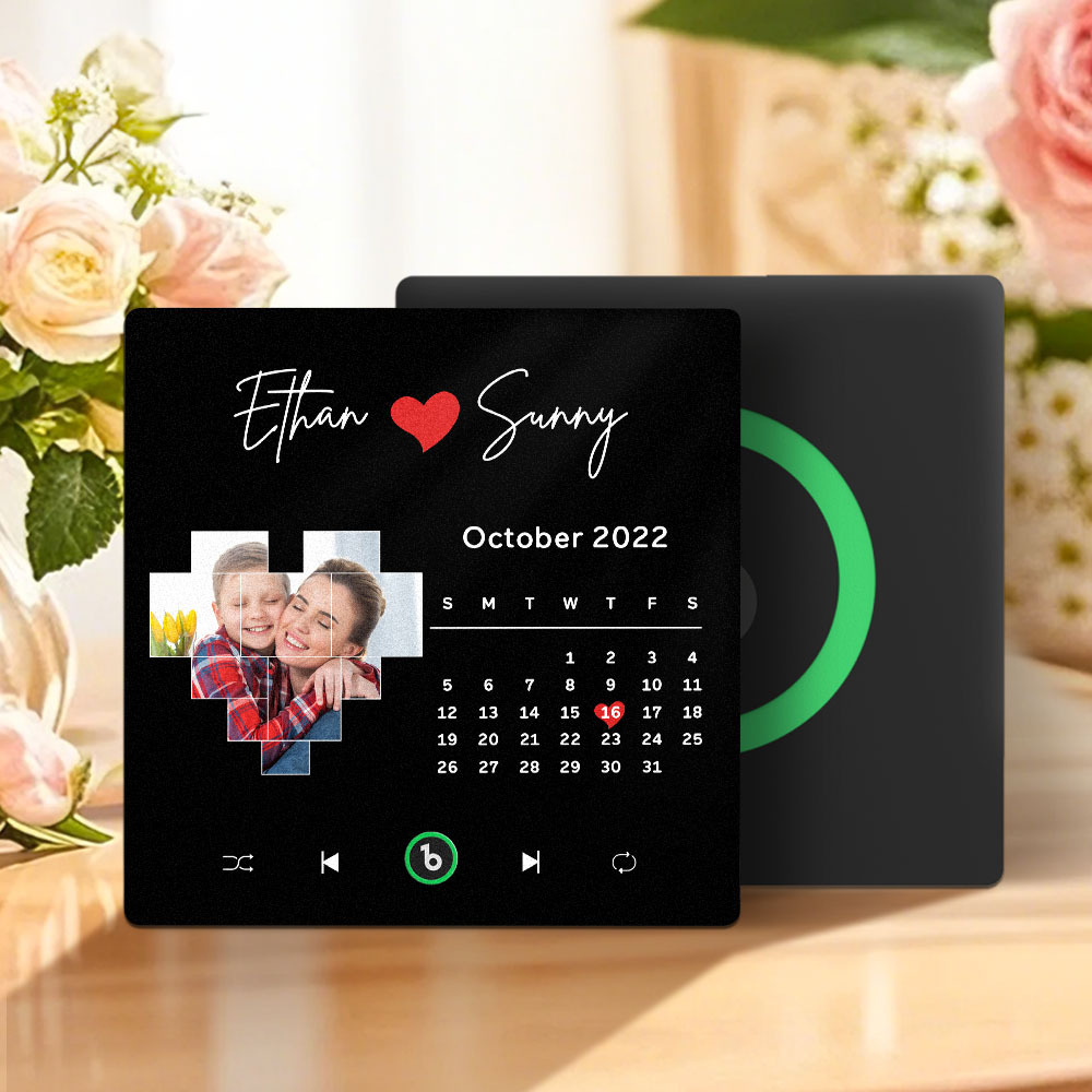 Custom Musical Fridge Magnets with Date Mother's Day Gifts Anniversary Gifts for Mum