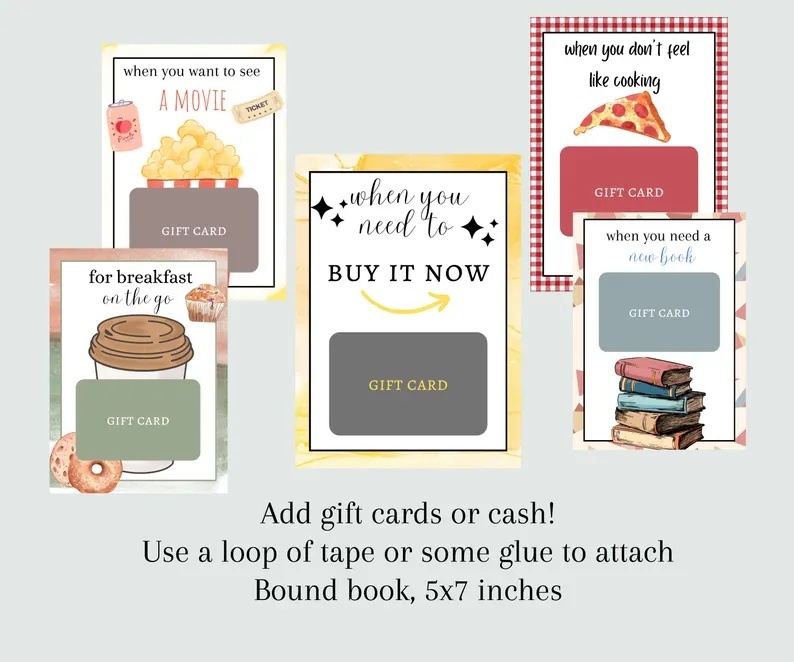 Christmas Gift Card Book Surprises On Every Page Unique Christmas Gifts
