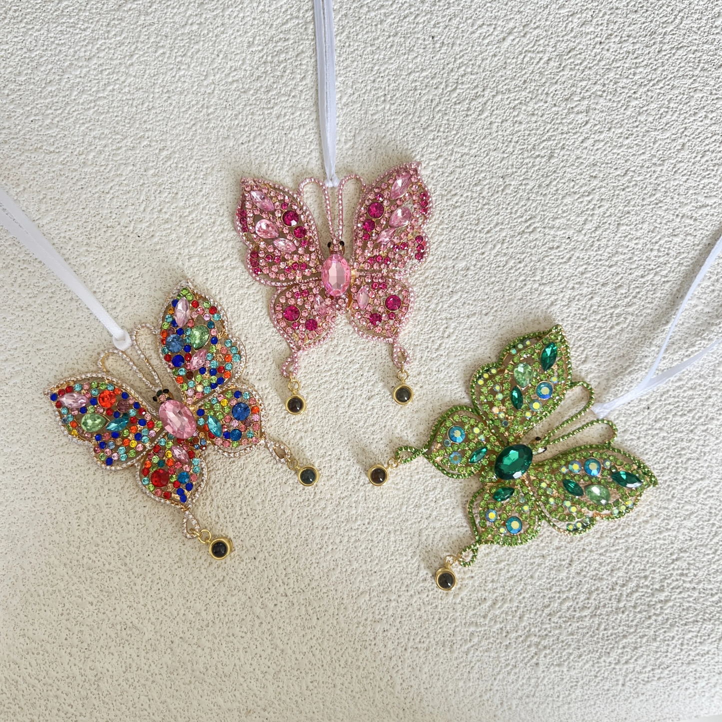 Custom Photo Projection Hanging Ornament Butterfly Projection Hanging Ornament Christmas Decoration