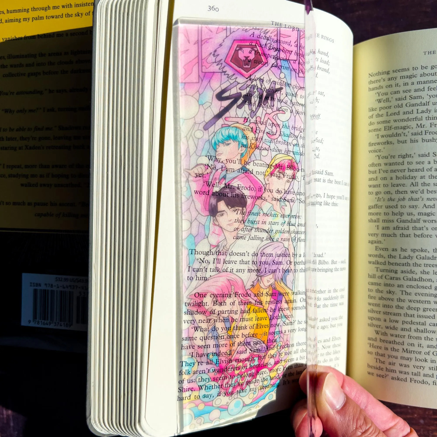 KPop Demon Hunters Stained Glass Bookmarks (Transparent Bookmark, Stained Glass Art, Book Lover, Fantasy Book Reader Gift)