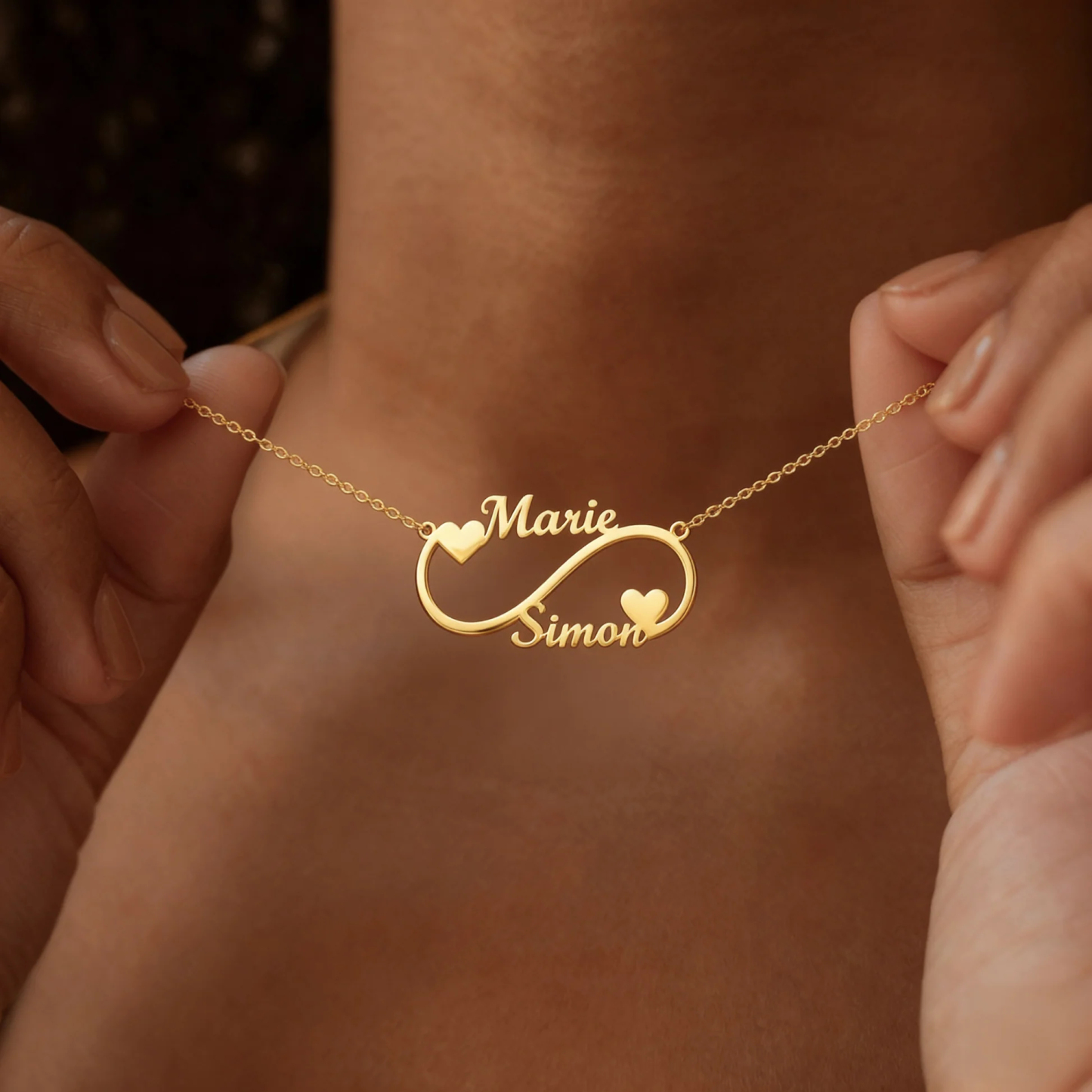 Personalized Name Necklace Custom Infinity Name Necklace Gift for Her