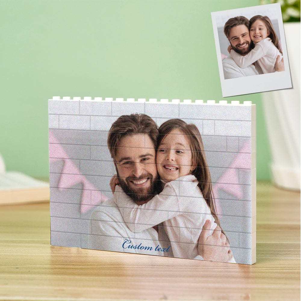 Custom Building Brick Photo Block Personalised Brick Puzzles Gift for Family - Giftlab