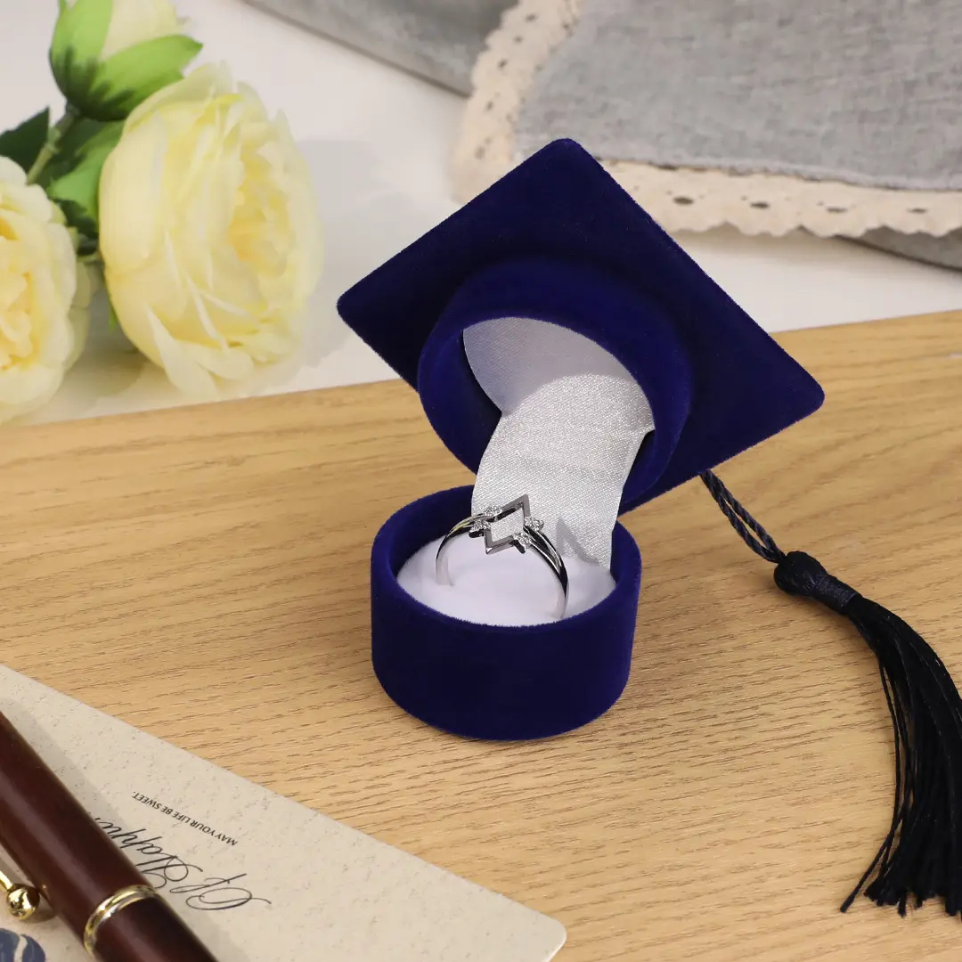 Personalized Graduation Cap Ring Box Class of 2025 Graduation Gift for Graduate for Friend