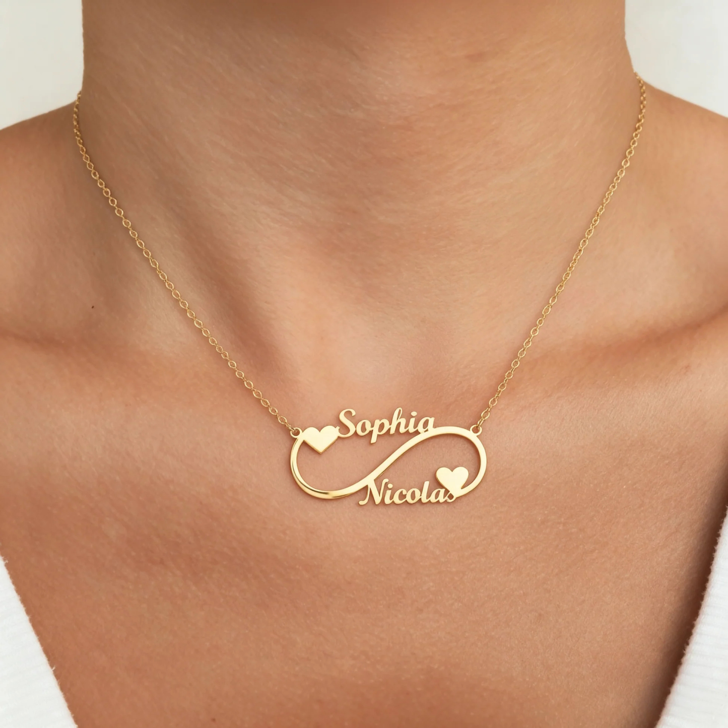 Personalized Name Necklace Custom Infinity Name Necklace Gift for Her