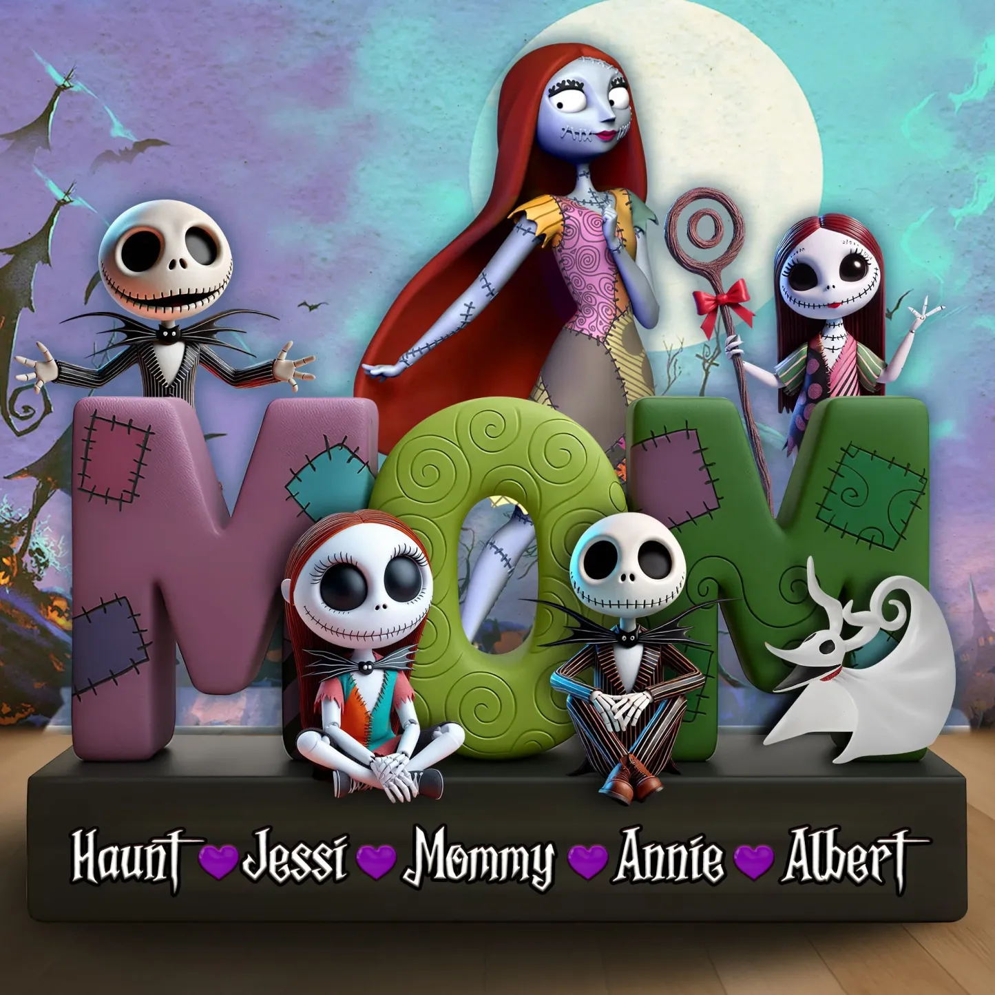 Personalized Gift For Mom Acrylic Plaque- Mama & Her Little Ones