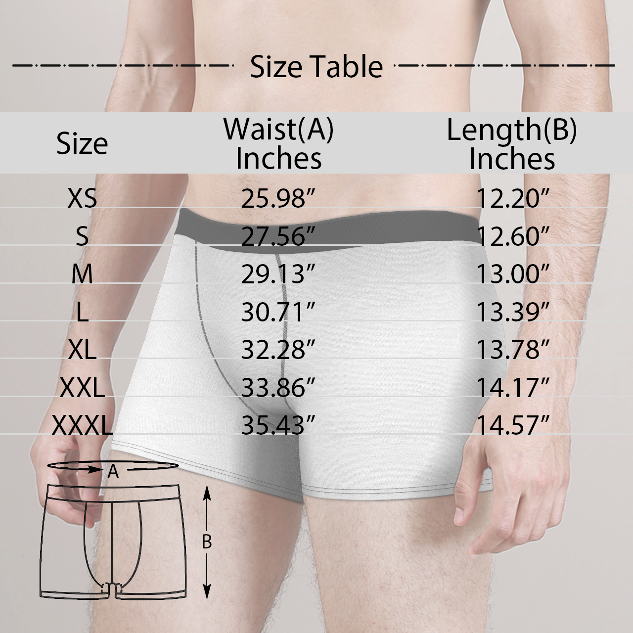 Men's Custom Colorful Face Boxer Shorts - MadeMineAU